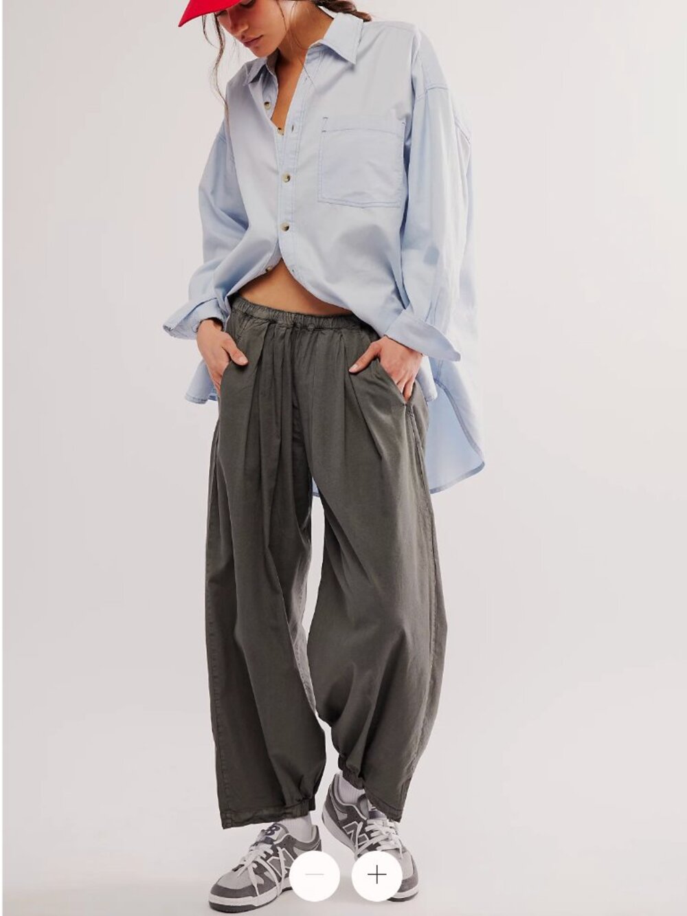 Free People To The Sky Parachute Pants, size medium